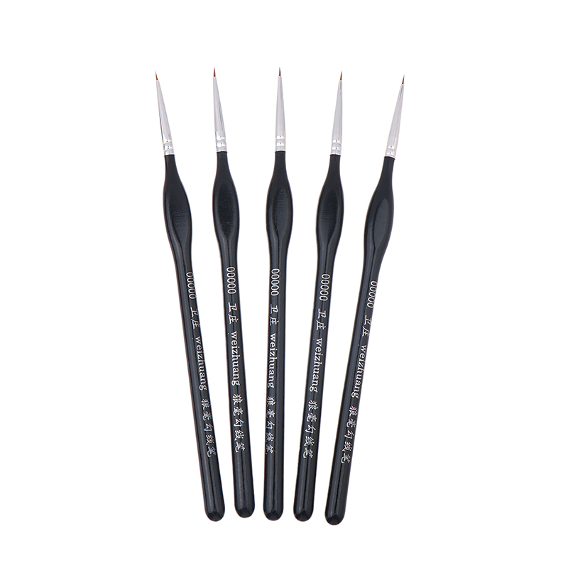 Model Kit Paint Set - 5 adet hassas ince uçlu 00000