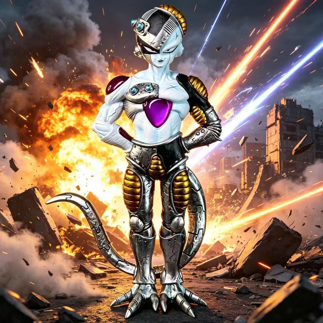 Model Kit Frieza - 21 cm/8.27 inç Anime Dragon Ball