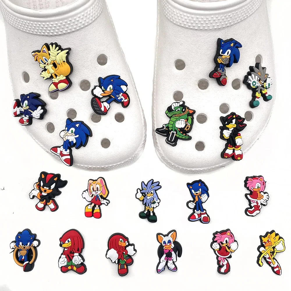 Model Kit Sonic - 20 adet/takım Oyun Karikatür Kirpi Delik
