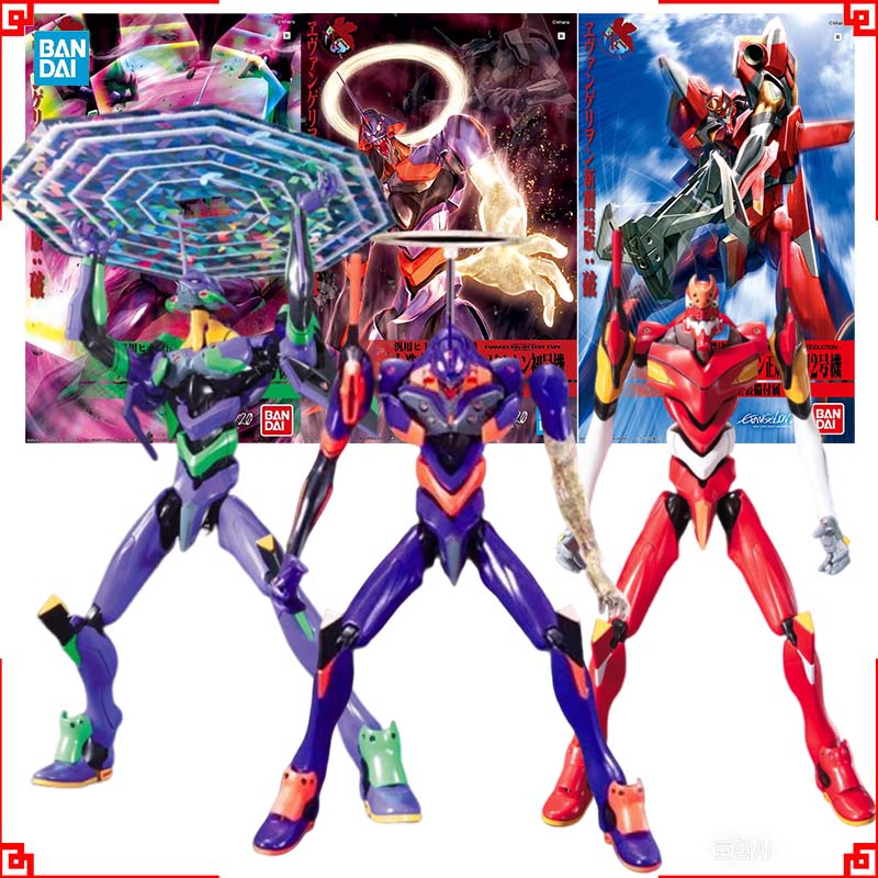 Model Kit Eva 02 - Bandai Evangelion model seti EVA 01