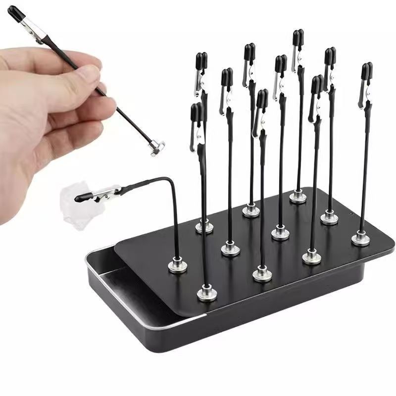 Model Kit Paint Set - Model Boyama Standı Taban Tutucu 12