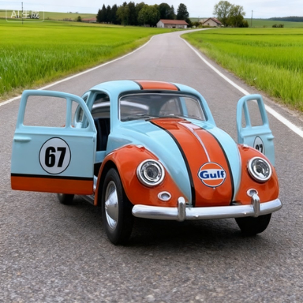 Model Kit Volkswagen - CCA 1:36 Volkswagen Beetle Alaşımlı Araba