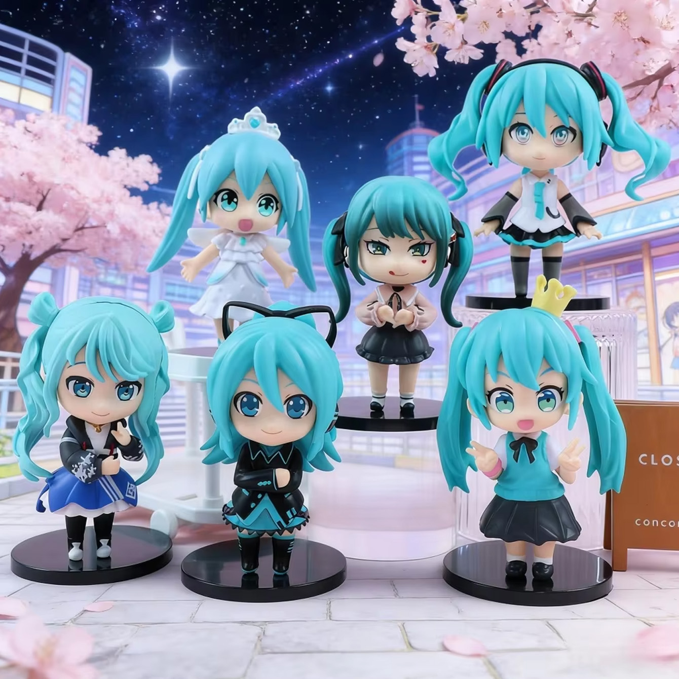 Model Kit Hatsune Miku - Hatsune Miku Chibi Figür Seti –