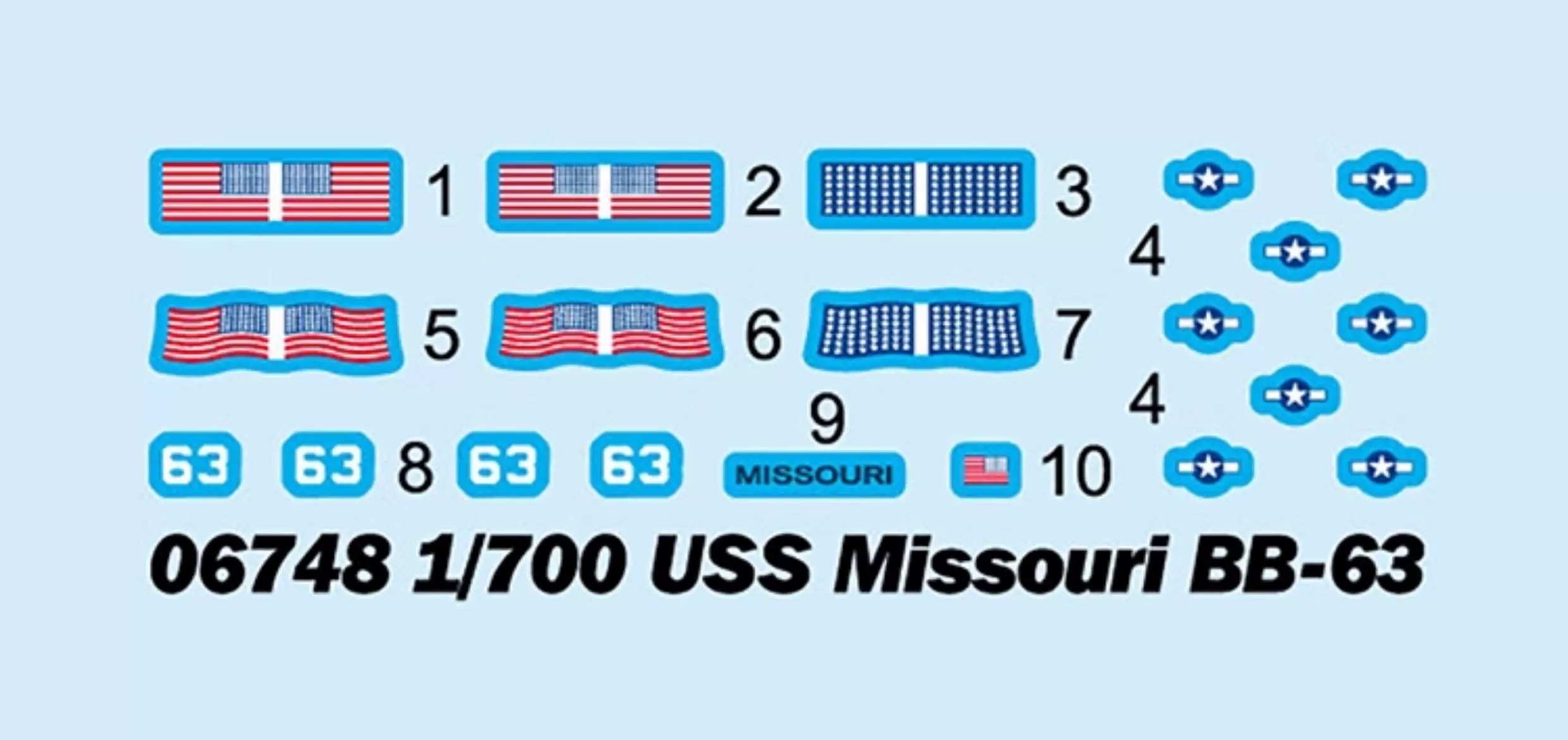 Trompetçi 06748 1/700 Ölçekli  - Model Kit Uss Missouri incelemesi ve fiyatı