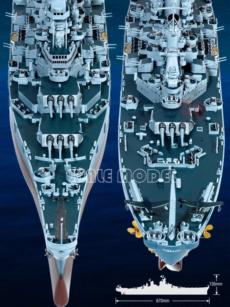 Academy 1/400 14401 ABD Donanm - Model Kit Uss Missouri incelemesi ve fiyatı