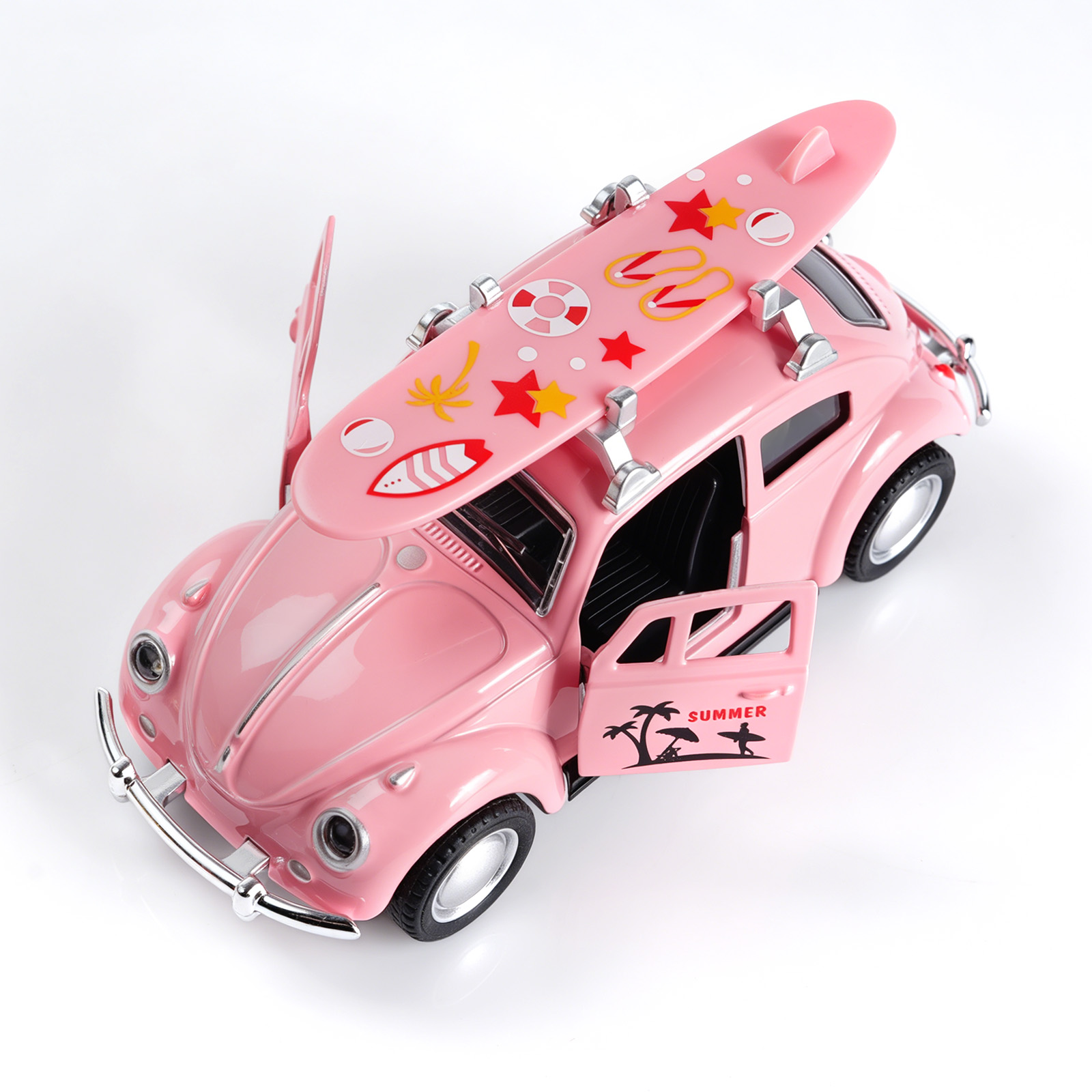 1:36 Pembe Volkswagen Beetle D - Model Kit Volkswagen incelemesi ve fiyatı